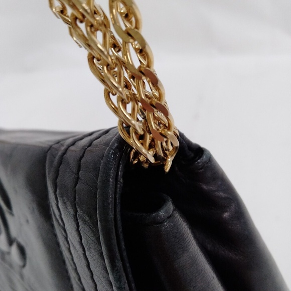 CHANEL - Shoulder Bag Coco Mark Black Lamb Skin R1.006 - Picture 5 of 11